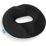 Ultralüks Ortopedik Oturma Simidi Kuyruk Sokumu Yastığı Visco Oturma Simidi - Siyah - 44 x 35 cm