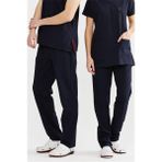 Ultralycra Basic - Likralı Doktor Hemşire Scrubs Tek Alt Cerrahi Forma (Unısex), Lacivert - XS