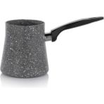 UltraMint 10 cm 550 ml Orta Boy Granit Cezve, Dayanıklı Yapışmaz, Isıya Dayanıklı, Ergonomik - Seçenek 1 - Antrasit