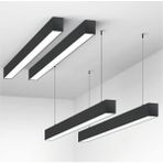 UltraMint 100CM Lineer Aydınlatma Avize, 3 Renk Işık, Kumandalı, Modern Tasarım - Seçenek 1 - Ahşap
