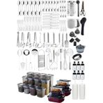 UltraMint 134 Parça Paslanmaz Çelik Çeyiz Takımı, Şık ve Dayanıklı Set - Seçenek 1