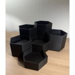 UltraMint 3D Yazıcı Tasarımlı Parfüm ve Kozmetik Düzenleyici, Şık ve Modern Tarz - Açık Beyaz - Gri