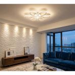 UltraMint 6'lı Beyaz LED Plafonyer Avize, Çok Renkli, Salon ve Mutfak Için - Seçenek 1 - Ahşap - Bej - Siyah