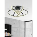 UltraMint Antresit 3'lü Plafonyer Set, Renkli LED Modern Avize, Salon ve Mutfak Dekoru - Seçenek 1 - Açık Beyaz - Gri