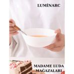 UltraMint Beyaz 24 Parça 6 Kişilik Yemek Takımı, Set, Servis, Pasta, Çorba Tarz - Seçenek 1