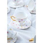UltraMint Camila 12 Parça 6 Kişilik Porselen Çay Fincan Takımı, 175 ml - Seçenek 1
