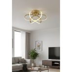 UltraMint Eskitme 3'lü LED Plafonyer, Çok Renkli Modern Avize, Salon ve Oda Aydınlatması - Seçenek 1 - Açık Beyaz - Gri
