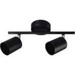 UltraMint Iki Parçalı Metal LED Spot Aplik Avize, Hareketli ve Modern Işıklandırma - Seçenek 1 - Ahşap
