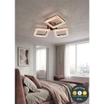 UltraMint Kare Kristal 3’lü Krom Avize, Çok Renkli, Salon, Mutfak, Antre ve Çocuk Odası Işığı - Seçenek 1 - Altın - Gümüş - Bakır