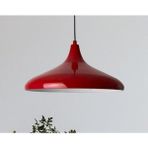 UltraMint Kırmızı Metal Sarkıt Avize, Modern Tasarım, 36 Cm, Salon ve Mutfak Işığı - Seçenek 1 - Açık Gri