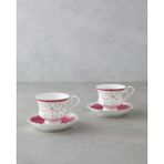 UltraMint Koyu Pembe 4'lü Çay Fincanı Takımı, 220 Ml, Şık ve Zarif Tasarım - Seçenek 1