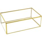 UltraMint Maxi Xl Gold Nişan Yüzük ve Makyaj Organizer Cam Kutu - Altın