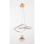UltraMint Mini Kar Çiçeği Avize, Gold ve Renkli Ledli Modern Tasarım - Seçenek 1 - Altın