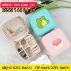 UltraMint Mini Mücevher Takı Kutusu, Düzenleyici ve Şık Organizer - Ahşap - Bej