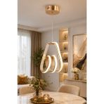 UltraMint Modern 3 Renk Yanabilen Gold LED Sarkıt Avize, Şık Salon Dekoru Için Ideal - Seçenek 1 - Altın