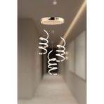 UltraMint Modern 3’lü Yay Sarkıt LED Avize, Beyaz, Sarı ve Günışığı Renk Seçenekleri - Seçenek 1 - Altın