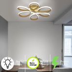 UltraMint Modern Beyaz LED Tavana Armatür, Salon, Mutfak ve Yatak Odası Işıklandırması - Seçenek 1 - Altın