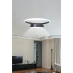 UltraMint Modern Beyaz Ledli 2'li Avize, Yatak Odası ve Salon Dekorasyonu - Seçenek 1 - Ahşap