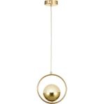 UltraMint Modern Gold Kaplama Akrilik Çember Sarkıt Avize, Şık ve Zarif Tasarım - Seçenek 1 - Altın