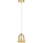 UltraMint Modern Gold Kaplama Çift Camlı Oturma Odası Sarkıt Avize - Seçenek 1 - Altın