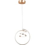 UltraMint Modern Gold LED Sarkıt Avize, 3 Renkli Yanabilen, Şık ve Zarif Tasarım - Seçenek 1 - Altın