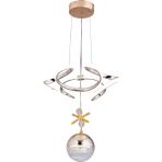 UltraMint Modern Gold Sarkıt Avize, Çok Renkli Led, Şık ve Parlak Aydınlatma - Seçenek 1 - Altın