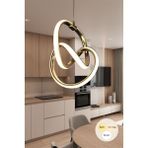 UltraMint Modern Gold Venüs 3 Renk LED Avize, Şık ve Parlak Aydınlatma - Seçenek 1 - Altın