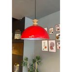 UltraMint Modern Kırmızı Sarkıt Avize, Şık ve Dekoratif Aydınlatma Seçeneği - Seçenek 1 - Açık Gri