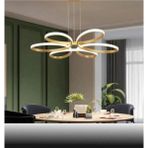UltraMint Modern Ledli Eskitme Avize, Beyaz Işık, Salon, Mutfak, Yatak Odası Için Şık Aydınlatma - Seçenek 1 - Açık Beyaz - Gri