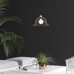 UltraMint Modern Parlak Gold Tel Sarkıt Avize, Şık ve Şık Dekoratif Metal Lamba - Seçenek 1 - Altın