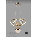 UltraMint Modern Rose Gold Dron Avize, 3 Renk Ledli, Şık ve Şık Aydınlatma - Seçenek 1 - Altın