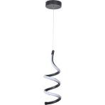 UltraMint Modern Siyah Tekli Ledli Avize, Salon, Hol, Antre, Çocuk Odası Için Şık Aydınlatma - Seçenek 1 - Ahşap