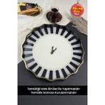 UltraMint Modern Yuvarlak Çay Kahve ve Sunum Tepsisi 38 Cm, Şık ve Fonksiyonel - Ahşap - Seçenek 1