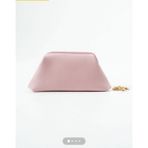 UltraMint Pembe Alara Çanta, Burslu, Astarlı, Fermuarlı, Zincirli, Şık Tasarım - Seçenek 1 - Ahşap