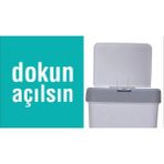 UltraMint Pratik ve Şık Dokunmatik Kirli Çamaşır Sepeti MT08 - Altın
