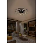 UltraMint Renkli Modern 6 Kollu LED Tavan Avizesi, Yıldız Formu, Geometrik Aydınlatma - Seçenek 1 - Ahşap