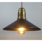 UltraMint Rustik Metal Sarkıt Avize, En 28 Cm, Şık ve Şömine Tarzında Tasarım - Seçenek 1 - Ahşap