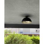 UltraMint Rustik Metal Tavan Avize, 40CM, Oturma ve Genc Odası Için Şık Aydınlatma - Seçenek 1 - Ahşap
