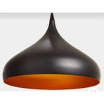 UltraMint Rustik Siyah Metal Sarkıt Avize, Retro Vintage Tasarım, 40 cm - Seçenek 1 - Ahşap