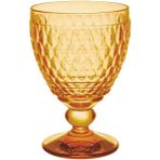 UltraMint Sarı ve Kırmızı Renkli Kristal Şarap Kadehi, 132 Mm, Şık ve Zarif Tasarım - Ahşap - Bej - Siyah - Seçenek 1