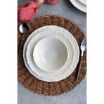 UltraMint Şık 24 Parça Porselen Yemek Takımı, 6 Kişilik, Krem Renkli, Premium Kalite - Seçenek 1
