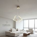 UltraMint Şık 3 Renkli LED Işıklı Modern Avize Drone Model Gold Kasa - Seçenek 1 - Altın