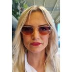 UltraMint Şık Kadın Vintage Dikdörtgen Cat Eye Güneş Gözlüğü Tarzı - Seçenek 1