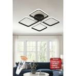 UltraMint Şık Siyah Kasa LED Avize, Salon, Oturma ve Yatak Odası Için - Seçenek 1 - Ahşap