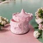 UltraMint Şık Takı ve Mücevher Kutusu, Atlı Karınca Tasarımı, Organizer 12X10 cm - Ahşap - Bej