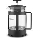 UltraMint Siyah 800 ml French Press, Pratik ve Şık Kahve Demleme Aracı - Seçenek 1 - Ahşap