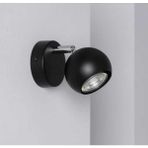 UltraMint Siyah Spot Tekli Küre LED Duvar Aplikü Gündüz Işığı 75CM - Seçenek 1 - Ahşap