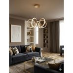 UltraMint Yüksek Aydınlatmalı Modern Kuğu Model Sarkıt LED Avize, Gold Kaplama, 3 Renk - Seçenek 1 - Altın