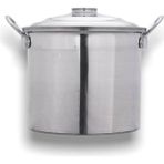 UltraNova Çapar Group Alüminyum Kazan Soba Çamaşır Kazanı 36 CM Gri 20 litre - Altın - Gri - 37 cm