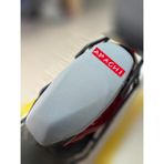 ULTRASHOP Apachi Alfa 50 Gri Sele Kılıfı Su Geçirmez Motosiklet Sele Kılıfı Logolu Sele Koltuk Kılıfı-X